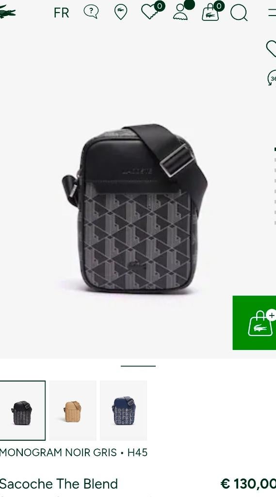 Sacoche Lacoste, Enlèvement, Neuf, Cuir