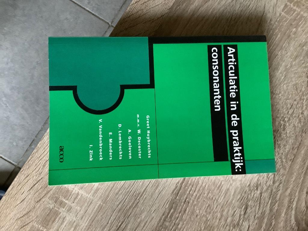 Articulatie in de praktijk: Consonanten, Boeken, Ophalen, Nieuw, Greet huybrechts