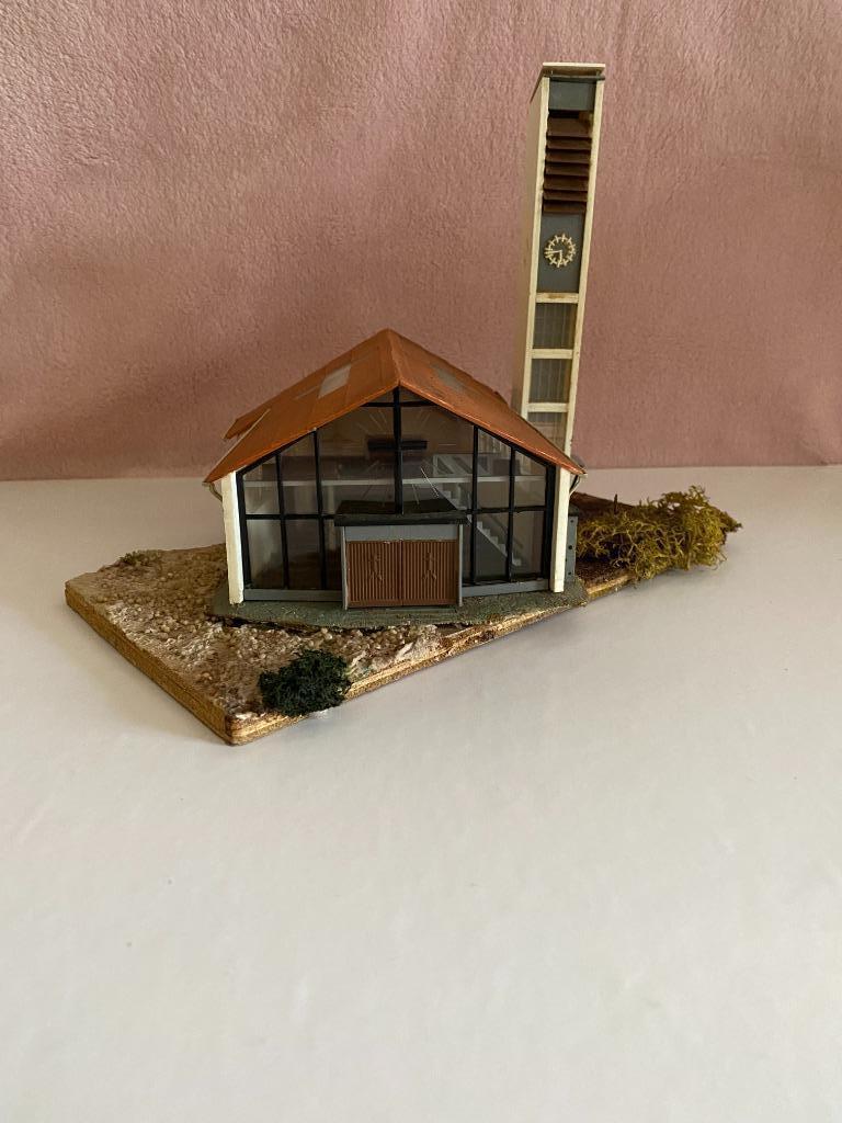 Maison de maquette de train HO., Enlèvement ou Envoi, Utilisé, Courant continu ou Courant alternatif, Pont, Tunnel ou Bâtiment