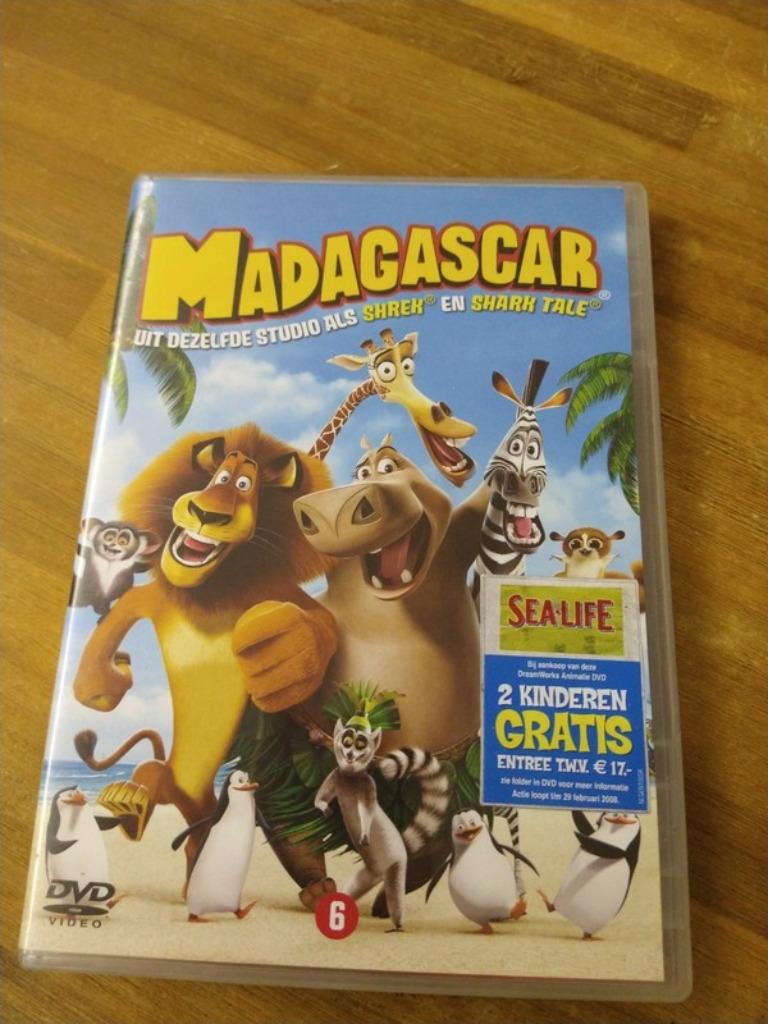 dvd madagascar, Cd's en Dvd's, Dvd's | Tekenfilms en Animatie, Tekenfilm, Ophalen of Verzenden