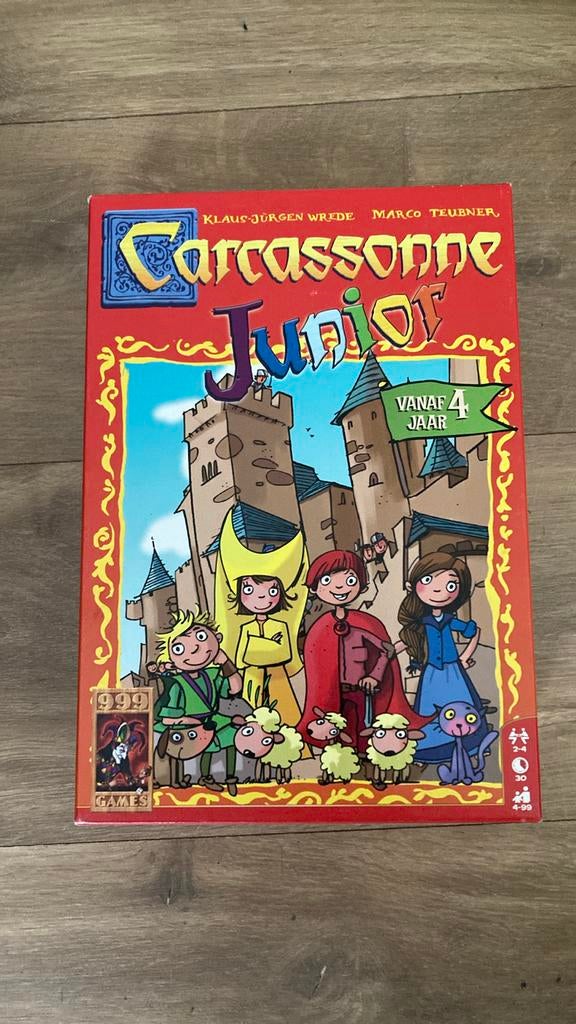Carcassonne junior, Hobby en Vrije tijd, Ophalen of Verzenden, Zo goed als nieuw