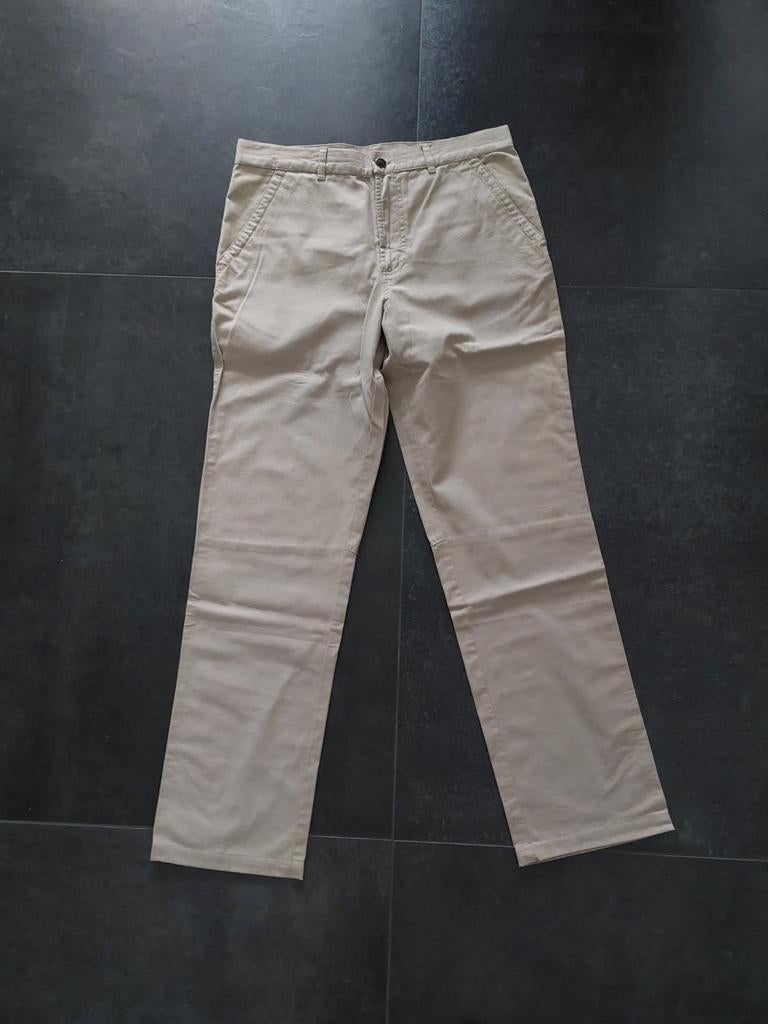 Beige herenbroek. Maat 34., Enlèvement ou Envoi, Comme neuf, Beige