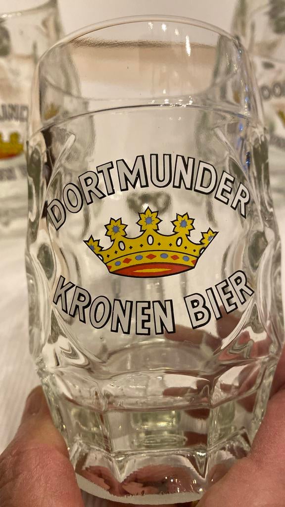 Dortmunder bierglazen, Verzamelen, Glas en Drinkglazen, Ophalen, Zo goed als nieuw