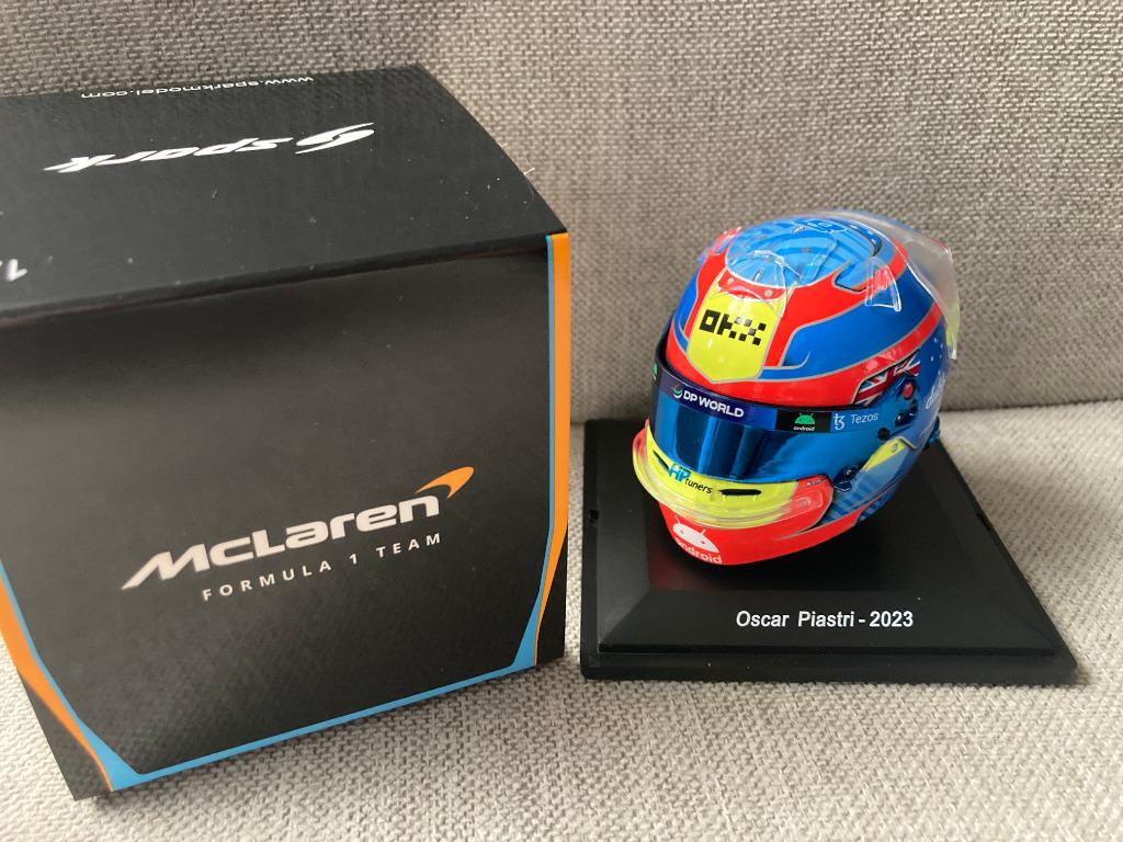 Oscar Piastri 1:5 helm 2023 Seizoen Mclaren F1 1/5, Ophalen of Verzenden, Nieuw, Formule 1