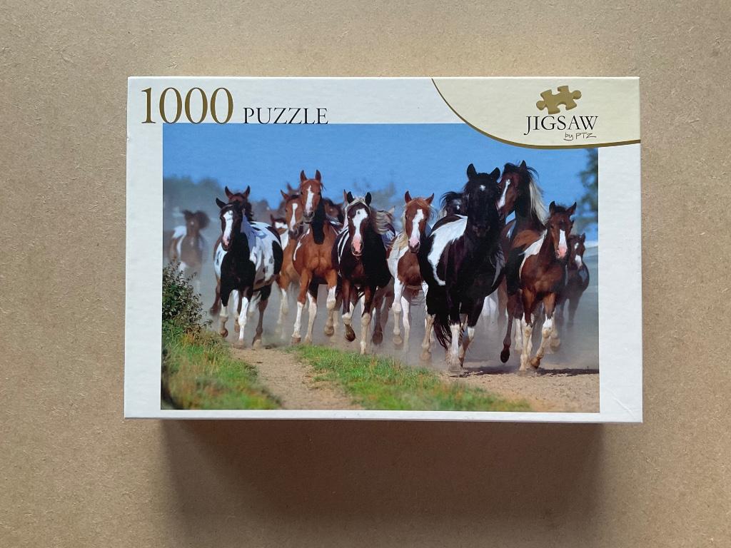 Puzzel paarden, 1000 stukjes, Ophalen of Verzenden, 500 t/m 1500 stukjes, Nieuw, Legpuzzel