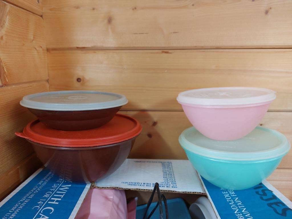 tupperware potjes met deksels, Ophalen of Verzenden, Gebruikt, Groen, Bak of Kom