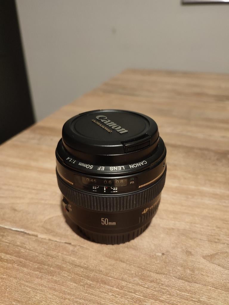 Canon EF 50 MM 1.4, Ophalen of Verzenden, Zo goed als nieuw