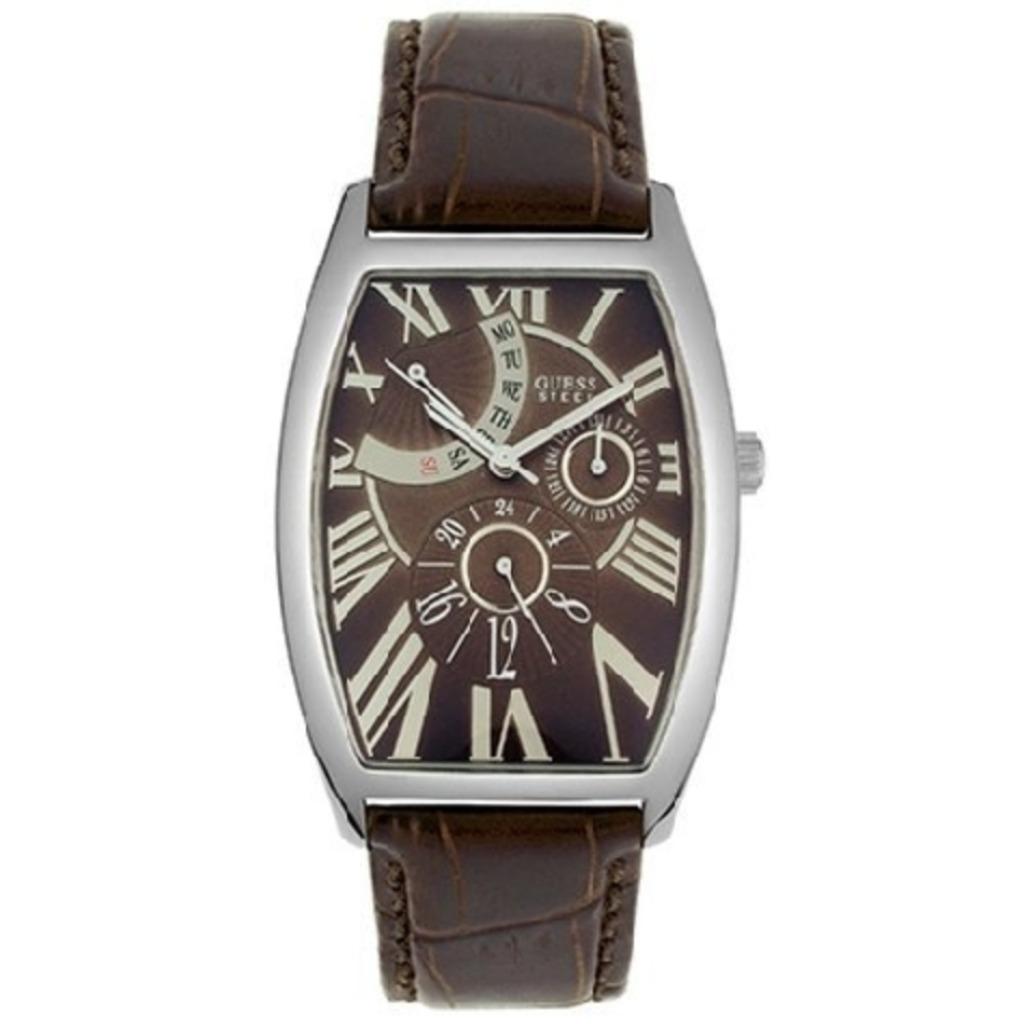 Guess polshorloge, type G12550G, Staal, Staal, Guess, Polshorloge