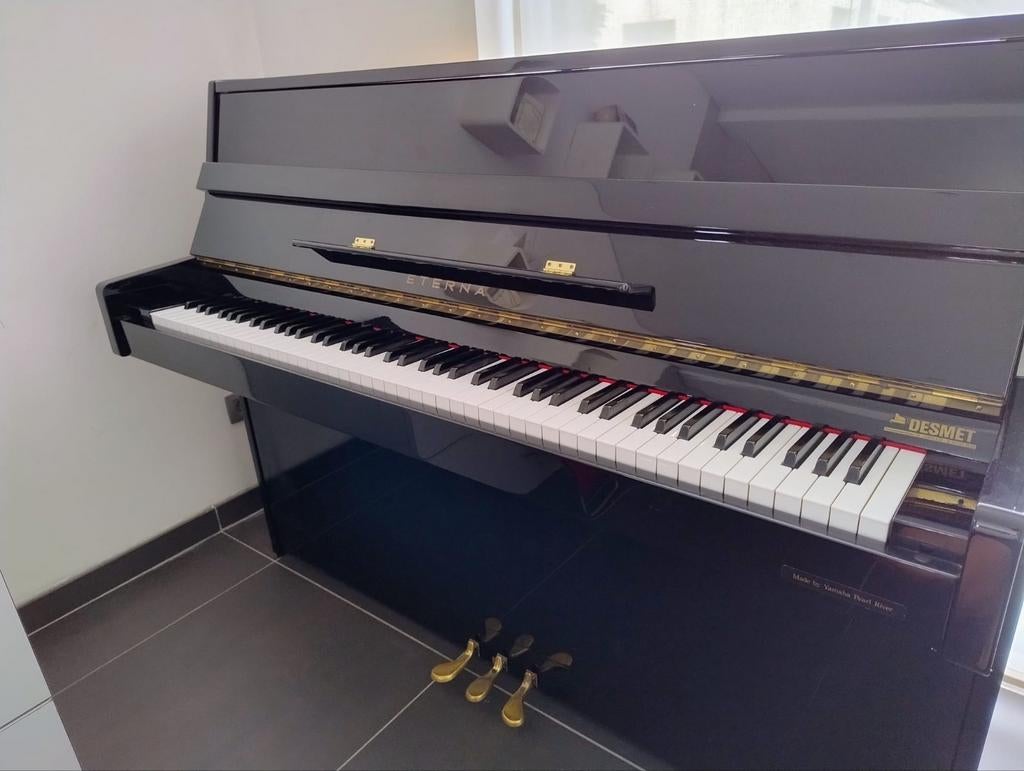 Eterna ER C10 zwart hoogglans, Muziek en Instrumenten, Ophalen, Gebruikt, Zwart, Piano