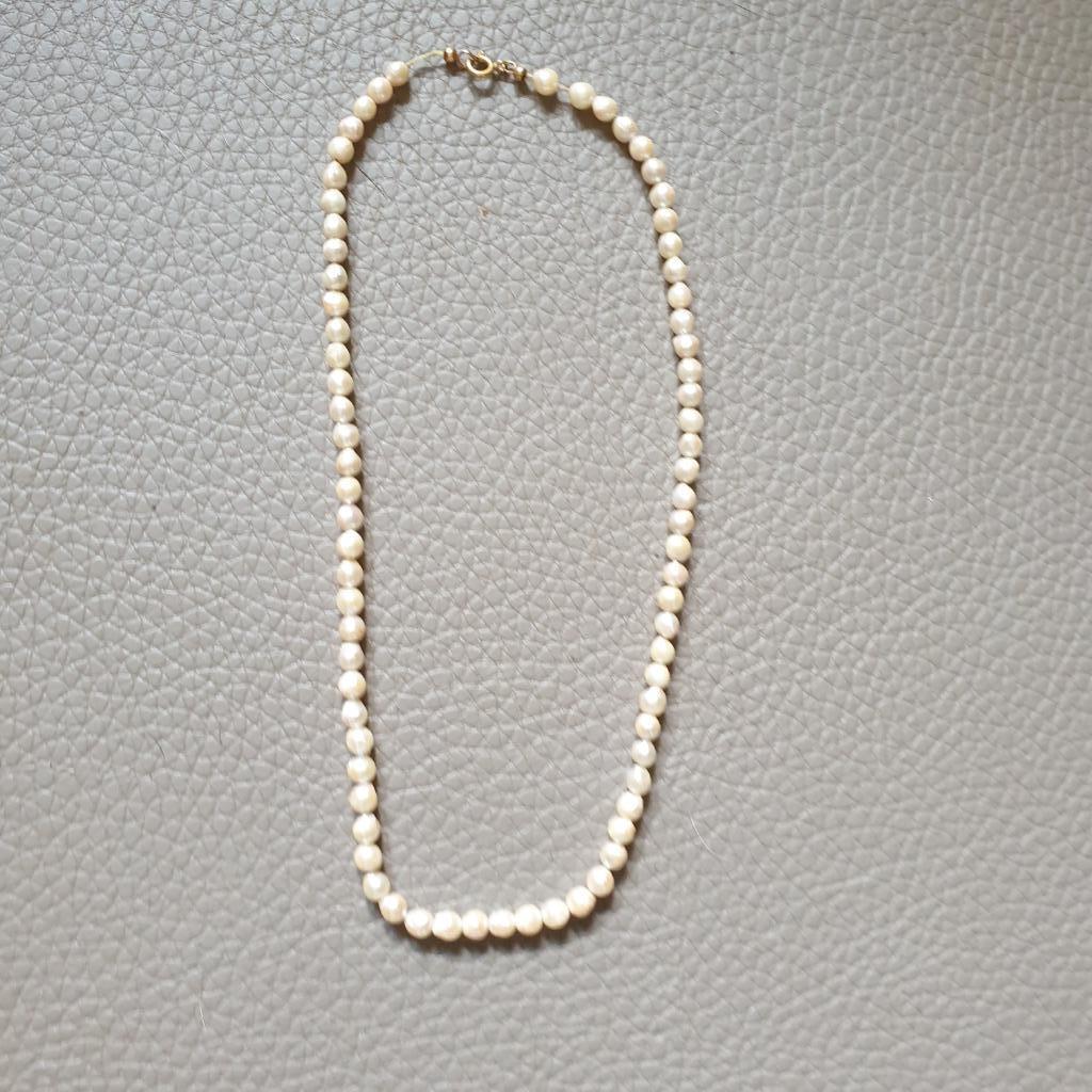 Collier de perles de culture d'eau douce, Ophalen of Verzenden, Nieuw, Goud, Goud