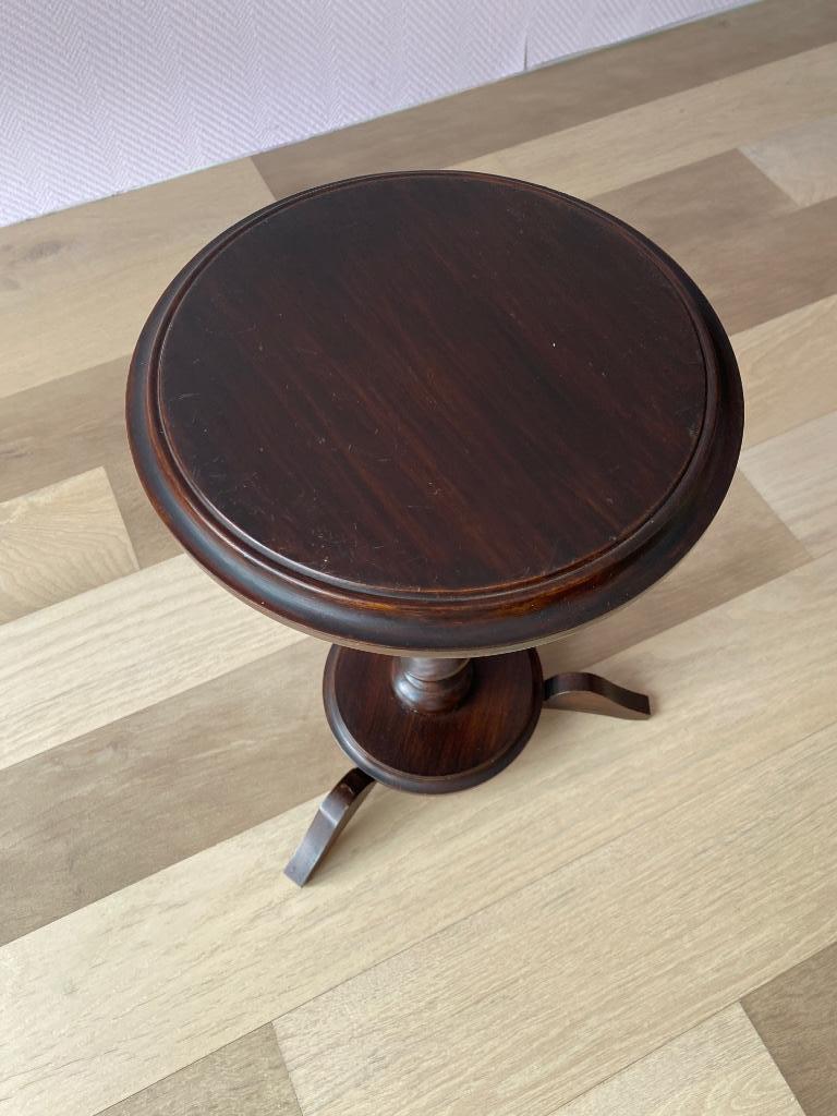 Table décorative basse ronde en bois, Klassiek, Rond, Moins de 55 cm, Enlèvement