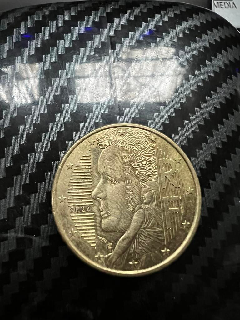 Marie Curie munt 0,50 cent, Ophalen of Verzenden, Frankrijk, 50 cent, Losse munt
