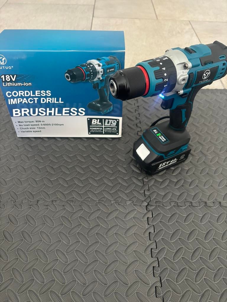 NIEUW Complete 18VBrushless Accu Gereedschap Set (10 Accu’s), Doe-het-zelf en Bouw, Ophalen, Nieuw