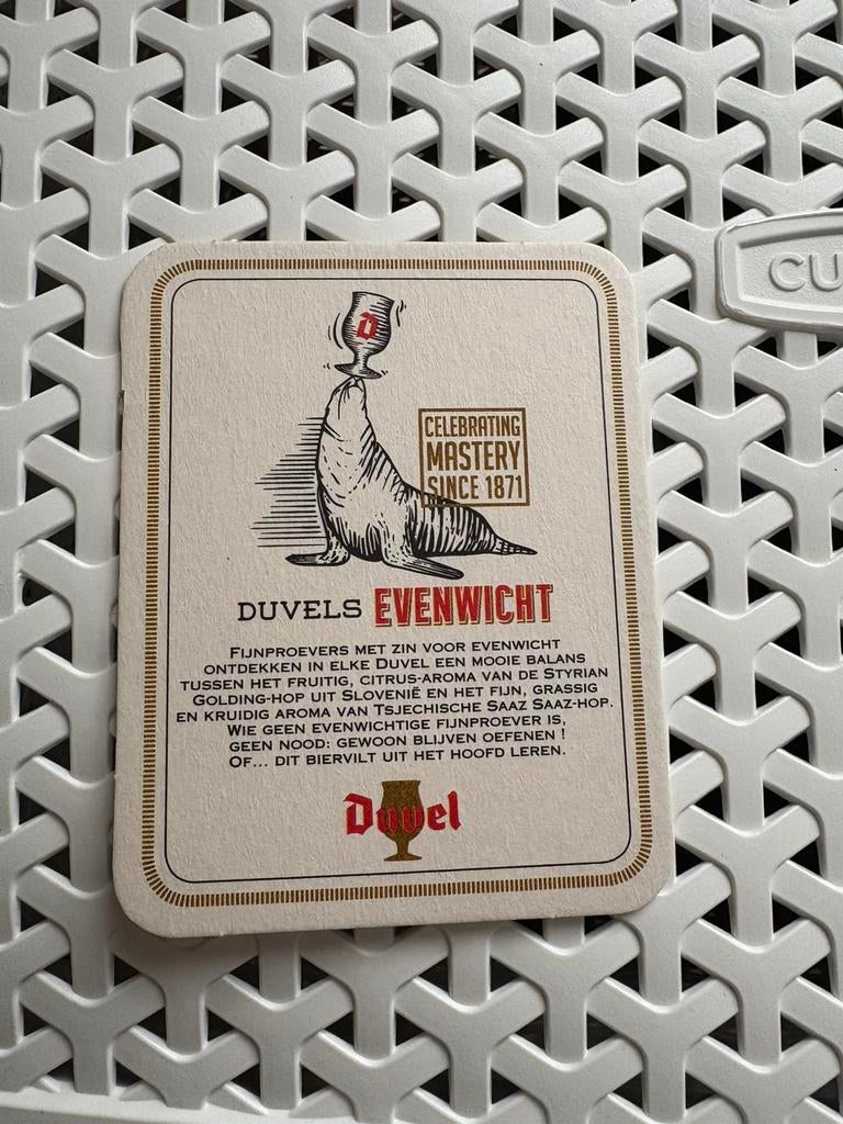 Bierviltje Duvel, Verzamelen, Ophalen of Verzenden, Nieuw, Duvel