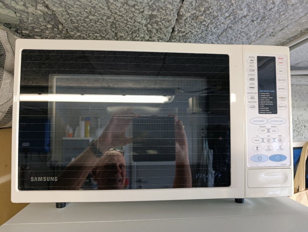 Microgolf en oven., Electroménager, Micro-ondes, Enlèvement, Utilisé, Gril, Four à micro-ondes combiné