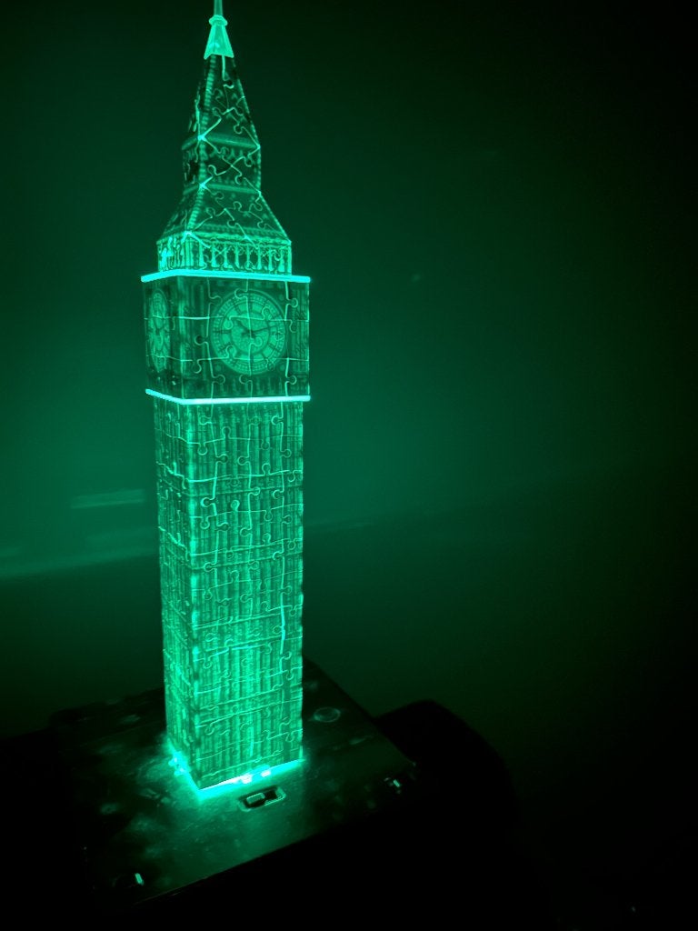 Puzzle 3D Ravensburger - Big Ben Londres - Illuminé, Enlèvement ou Envoi, Utilisé, Rubik's Cube ou Puzzle 3D