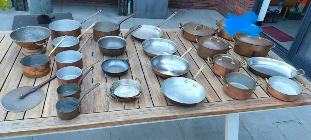 Koperen potten en pannen, Ophalen, Gebruikt, Overige materialen, Pannenset