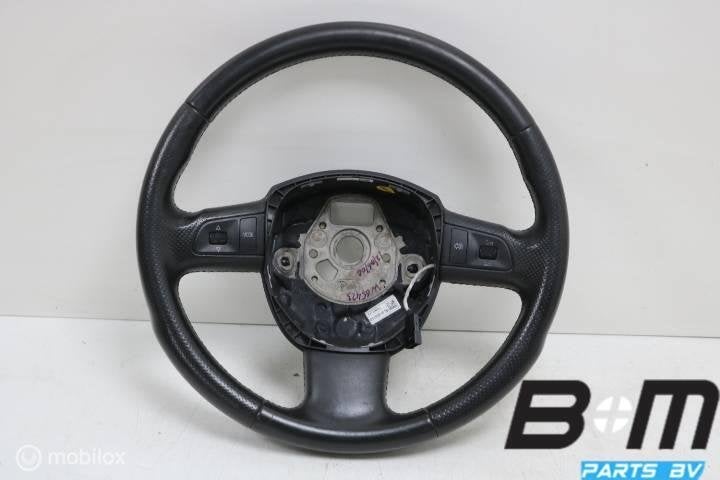 Multifunctioneel leder stuur Audi Q7 4L 4.2 4F0419091AP TNA, Auto-onderdelen, Gebruikt