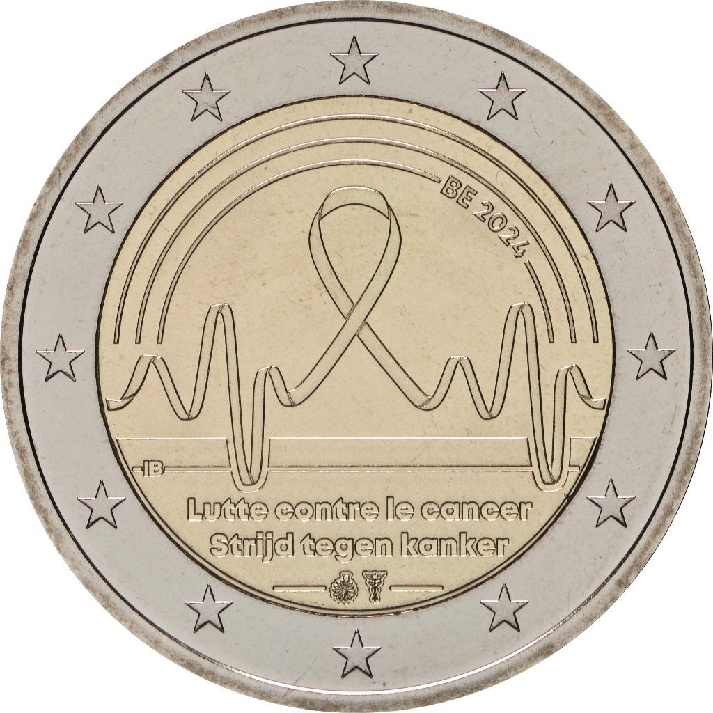 2 euro België 2024 (kanker), Timbres & Monnaies, Enlèvement, Belgique, 2 euros, Monnaie en vrac
