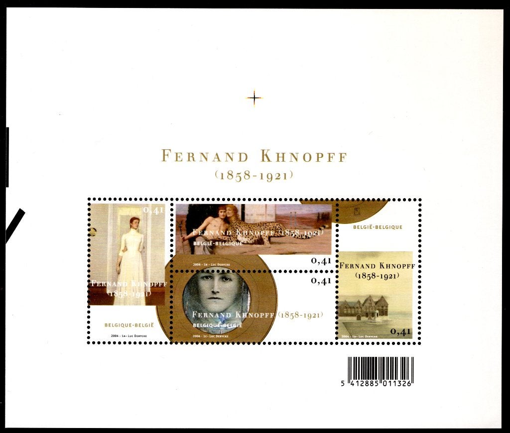 BL107 MNH** 2004 - Fernand Khnopff (1858-1921) peintre, Envoi, Non oblitéré, Neuf