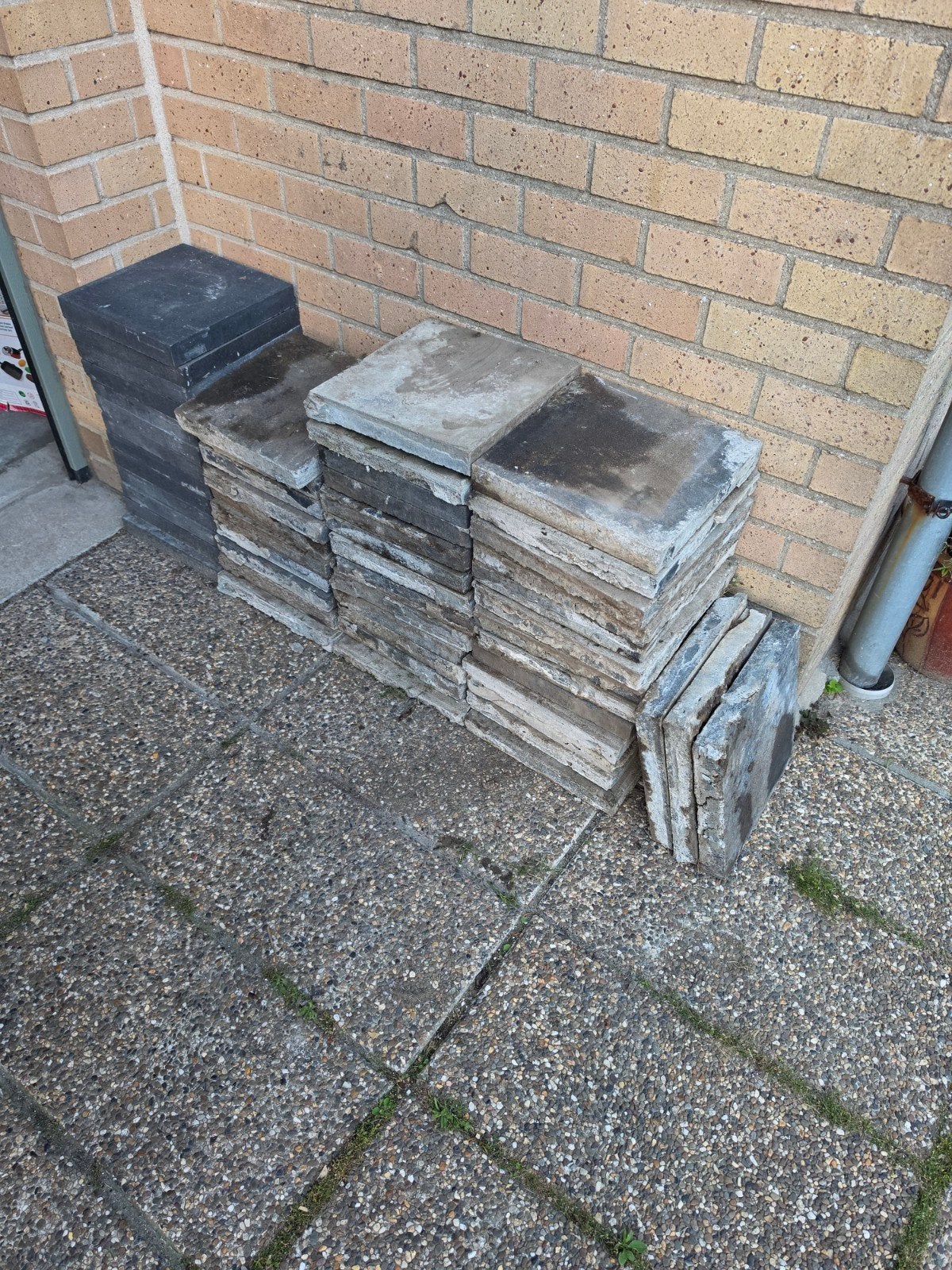 Betontegels 70 stuks, Ophalen