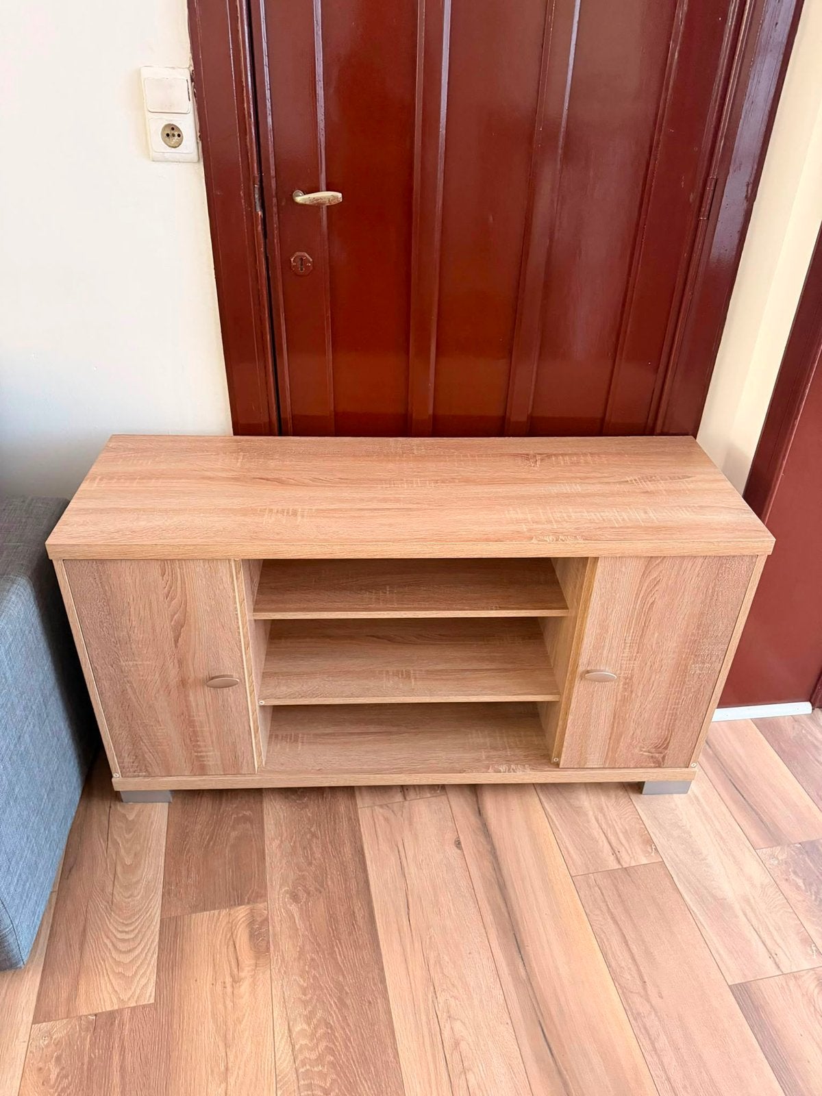 Meuble TV moderne Très bon état, Maison & Meubles, Armoires | Mobilier de télévision, Comme neuf, Chêne, Enlèvement