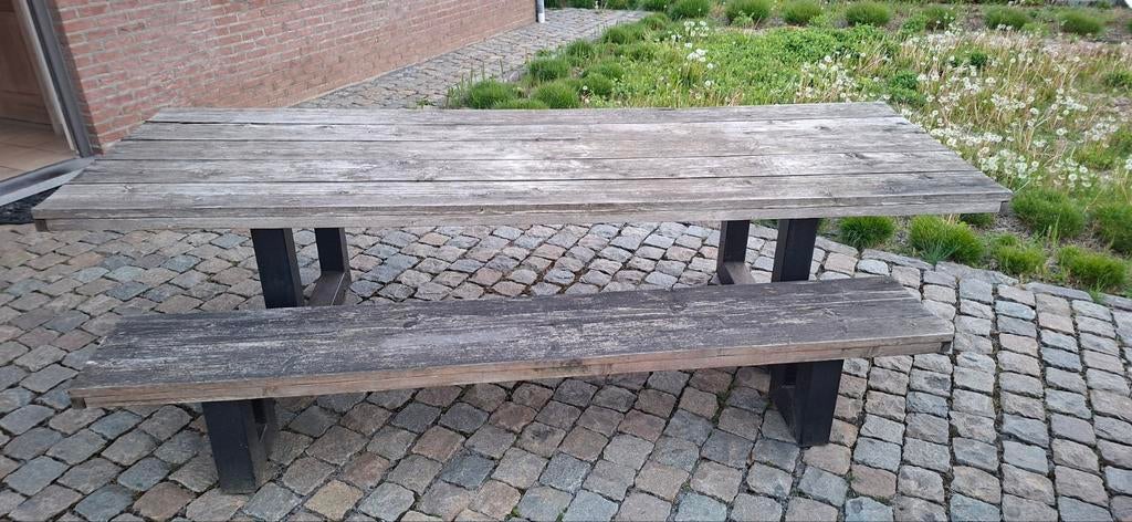 Tuintafel met bank, Tuin en Terras, Ophalen of Verzenden