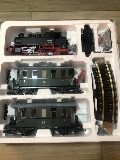 Piko G set stoomlok met wagons, Hobby en Vrije tijd, Ophalen, Treinset, Gelijkstroom, Nieuw