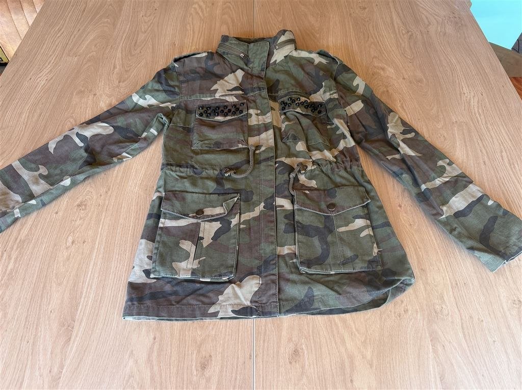 Dames Khaki Camouflage Military Legerjas - Maat 38/40, Ophalen of Verzenden, Zo goed als nieuw, Maat 38/40 (M)