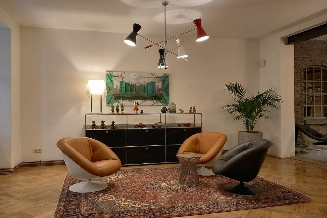 Kasten mid-century tulipe stoelen platner scarpa Bellini, Antiek en Kunst, Antiek | Meubels | Stoelen en Sofa's, Ophalen of Verzenden