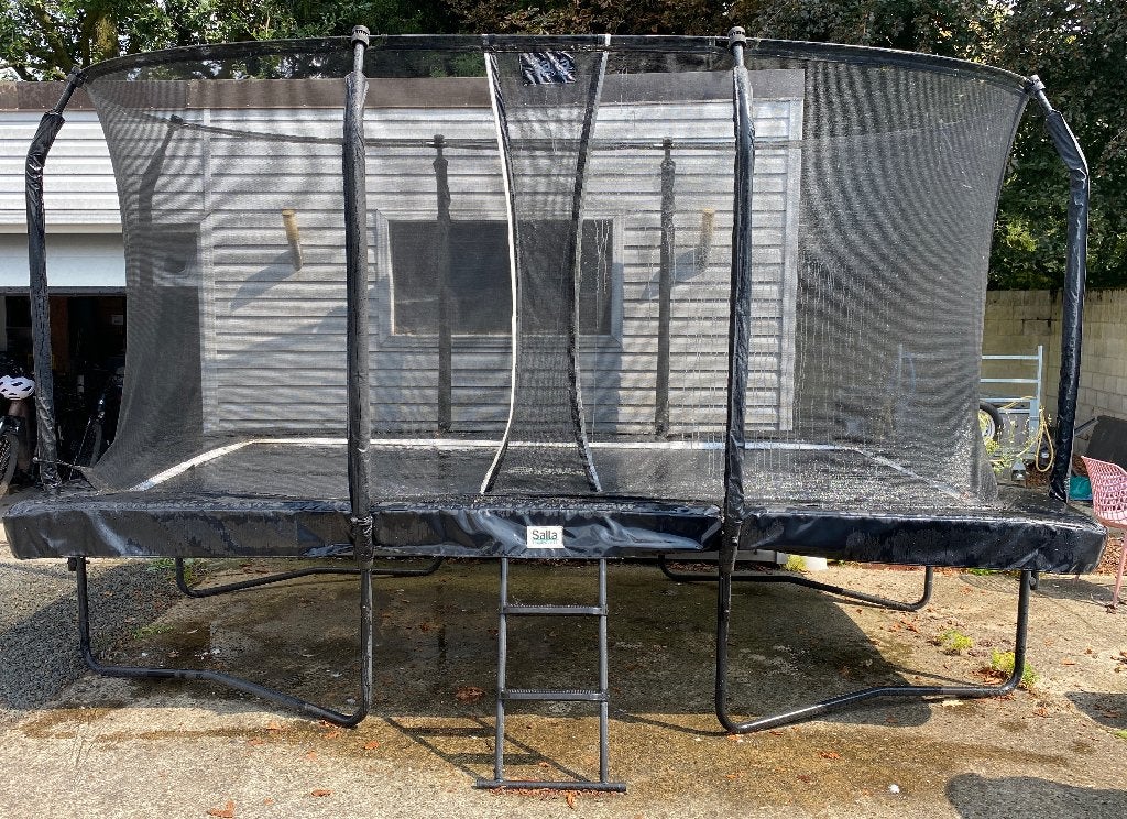 Trampoline Salta - 427 x 244 cm - met Veiligheidsnet, Ophalen, Gebruikt