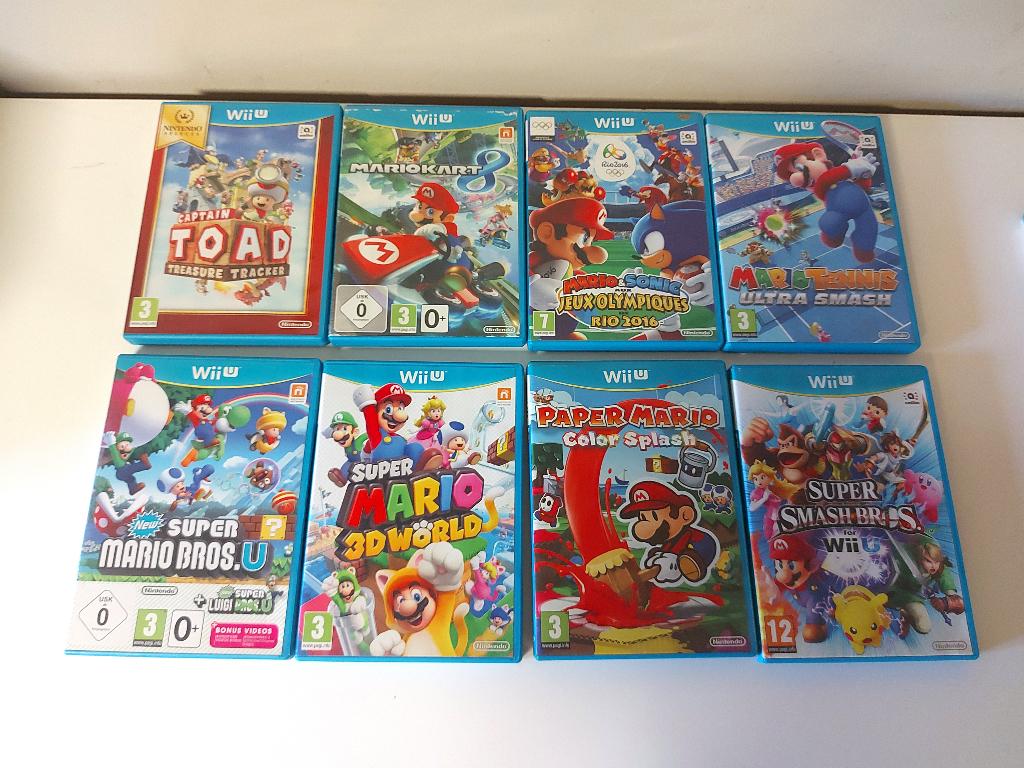 15 Jeux Nintendo Wii U, Enlèvement ou Envoi, Aventure et Action, Comme neuf, À partir de 3 ans