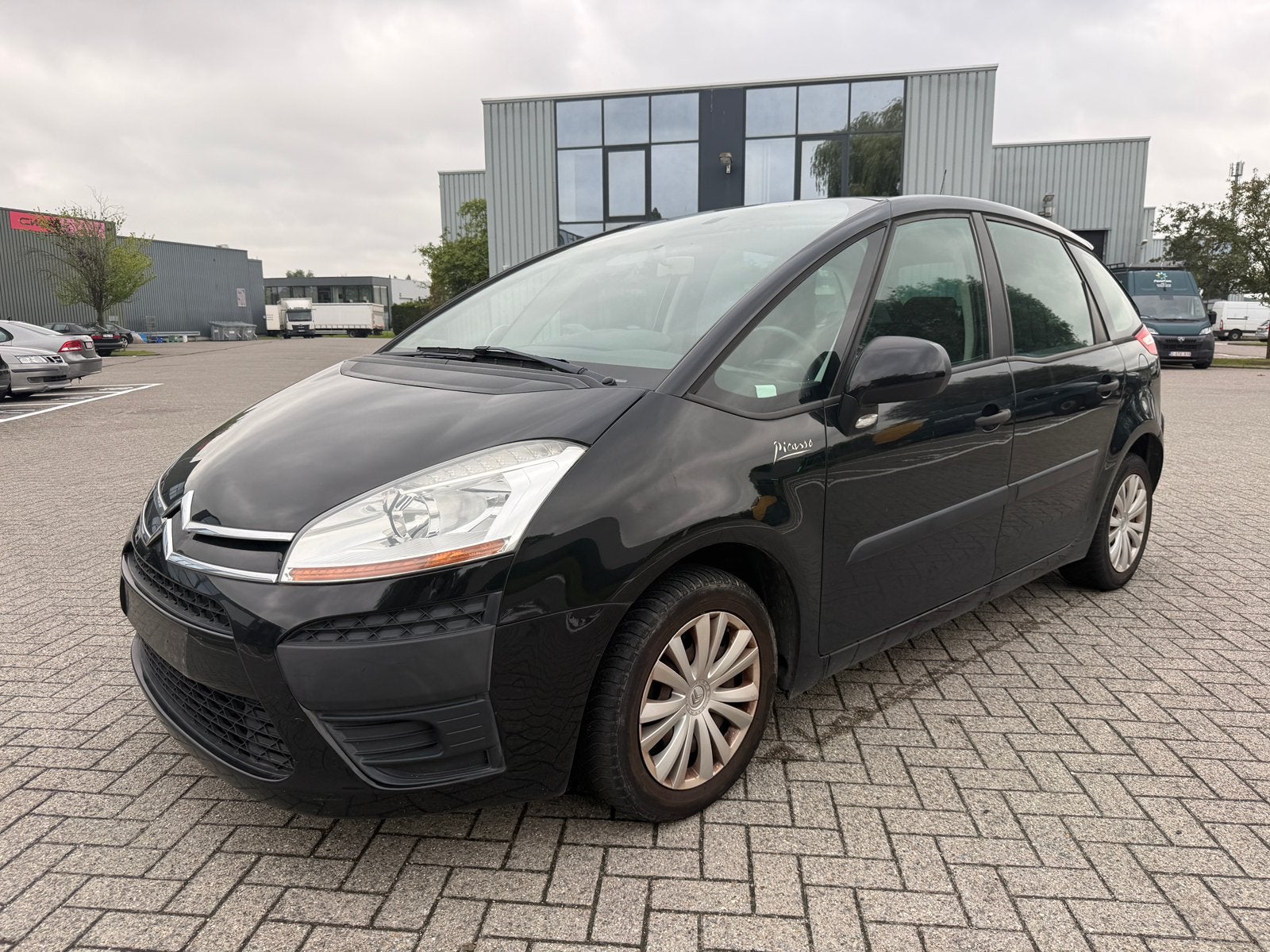 Citroen C4 picasso 1.6 benzine bj 2009 124000 km goede staat, Auto's, Citroën, Zwart, 4 cilinders, Zwart, Bedrijf