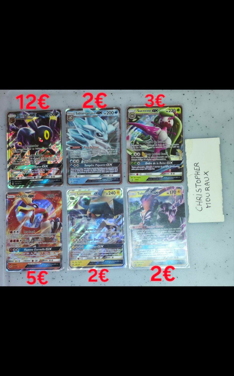 Diverses cartes Pokémon., Enlèvement, Neuf, Plusieurs cartes
