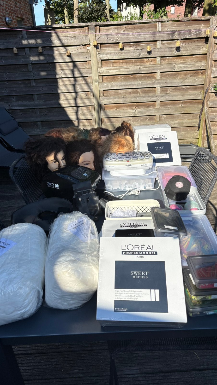 Professionele kappersuitrusting compleet,