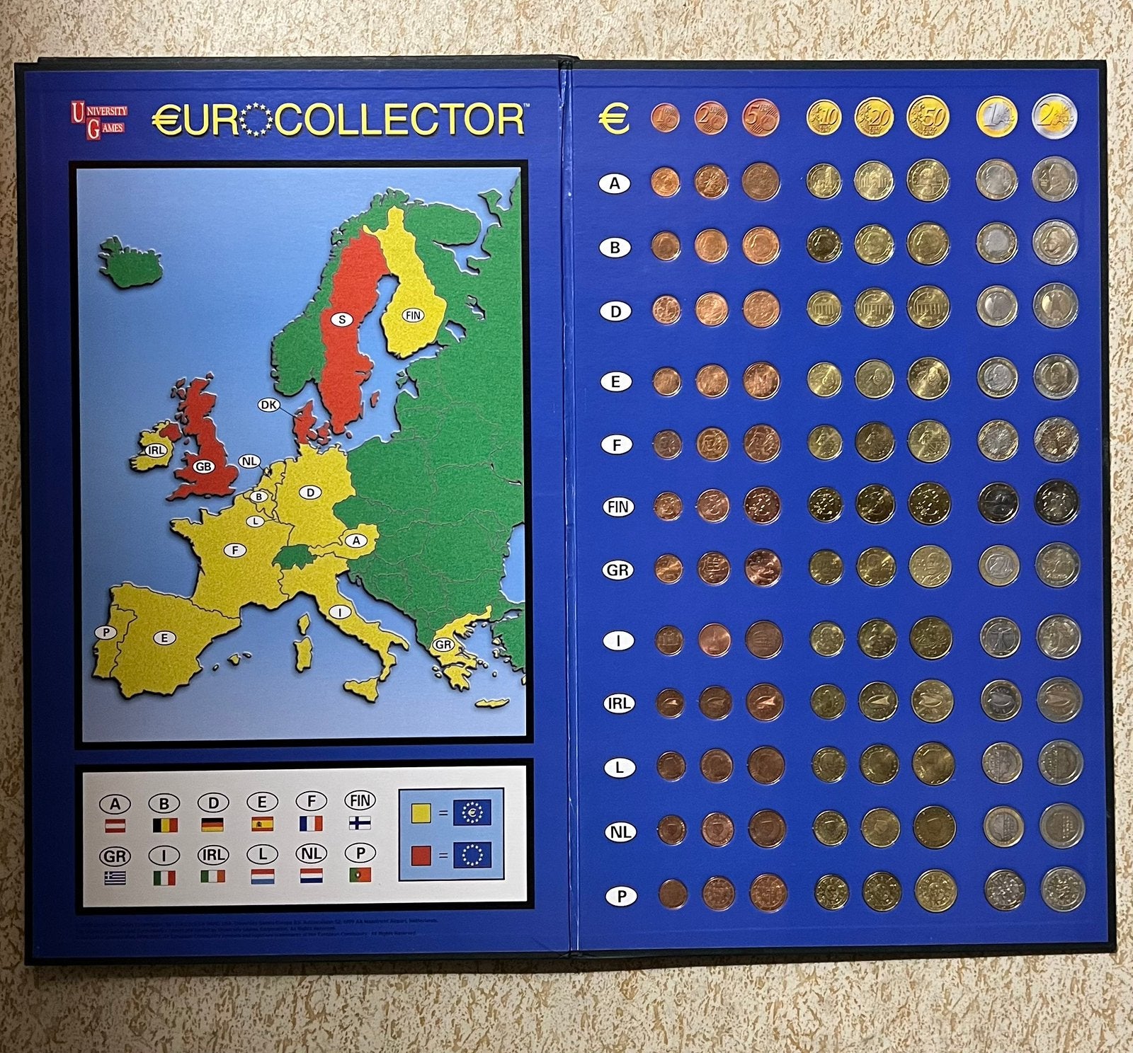 Euro collector 12 landen, Timbres & Monnaies, Monnaies | Europe | Monnaies euro, Enlèvement