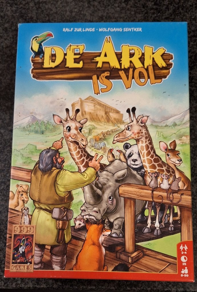 Bordspel "De Ark is vol”, Hobby en Vrije tijd, Een of twee spelers, Ophalen of Verzenden, Zo goed als nieuw, 999 Games