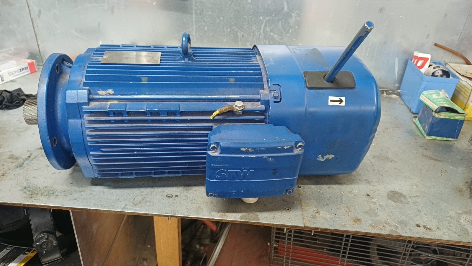 Sew 5,5 elektromotor en reductie, Bricolage & Construction, Moteurs, Moteur électrique, Enlèvement
