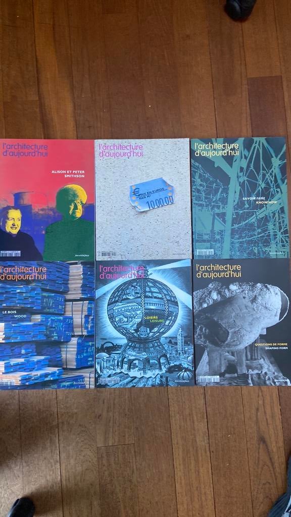 6 magazines l'architecture d'aujourd'hui de 2003, Enlèvement ou Envoi, Neuf