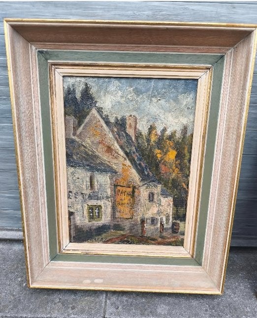 Huile sur toile maison signe Piet volckaert, Antiek en Kunst, Kunst | Schilderijen | Klassiek, Doek, Ophalen of Verzenden