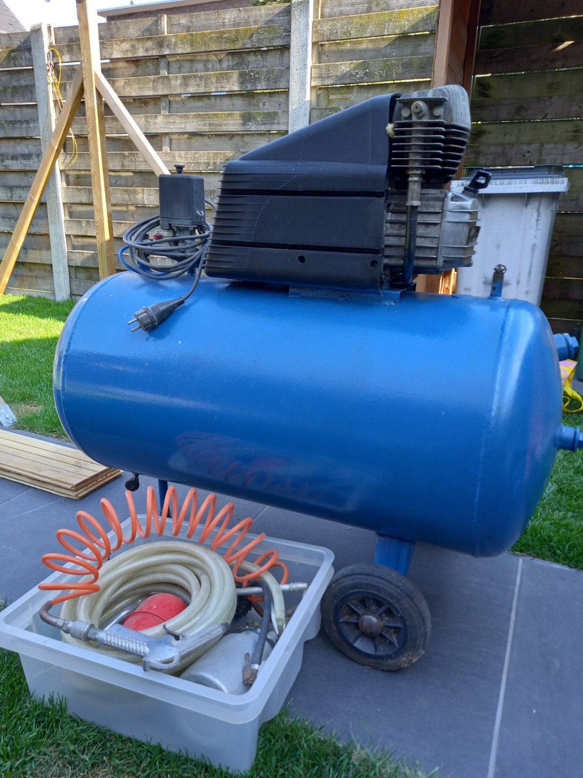 grote compressor, Ophalen