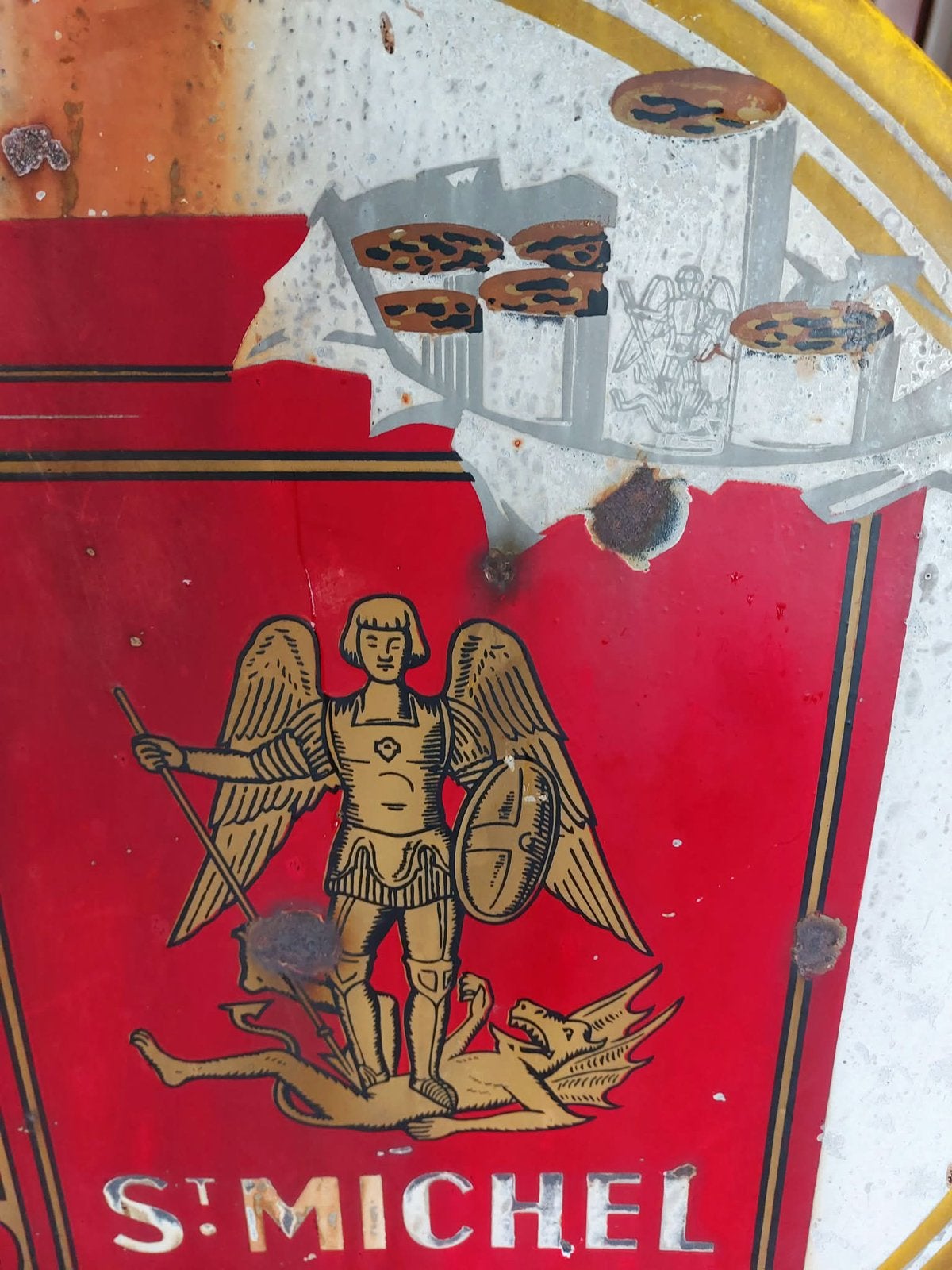 Emaille bord, Ophalen of Verzenden, Gebruikt, Reclamebord