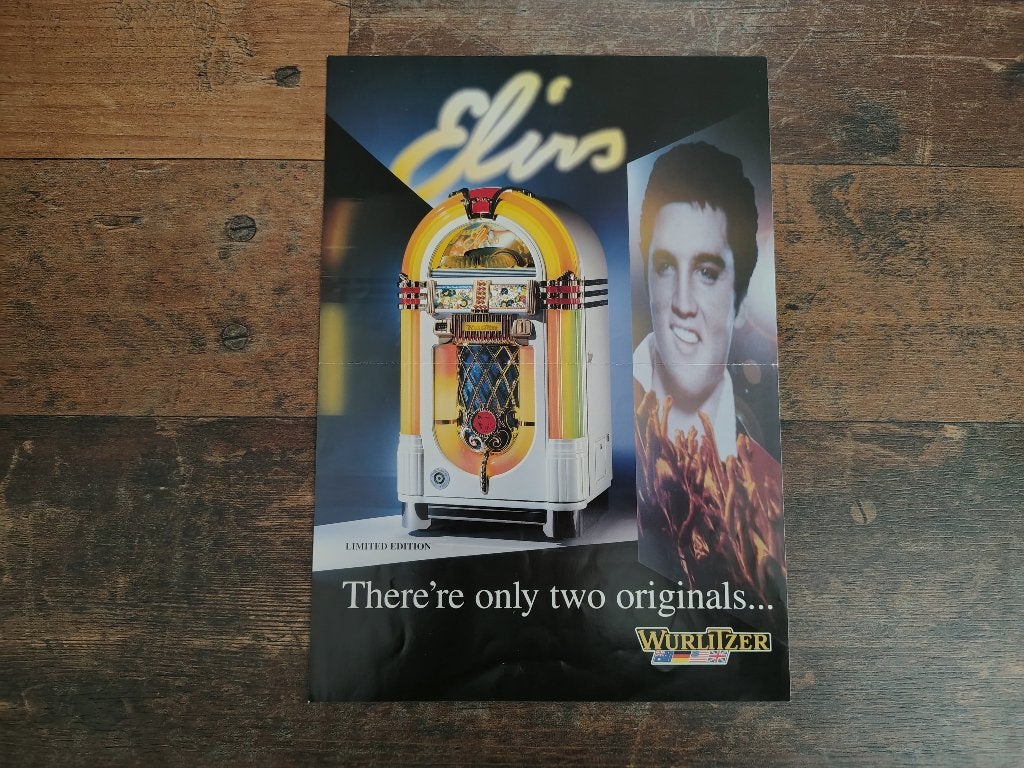 Flyer: Wurlitzer 1015/ ELVIS Presley CD/OMT/ jukebox, Verzamelen, Verzenden, Wurlitzer