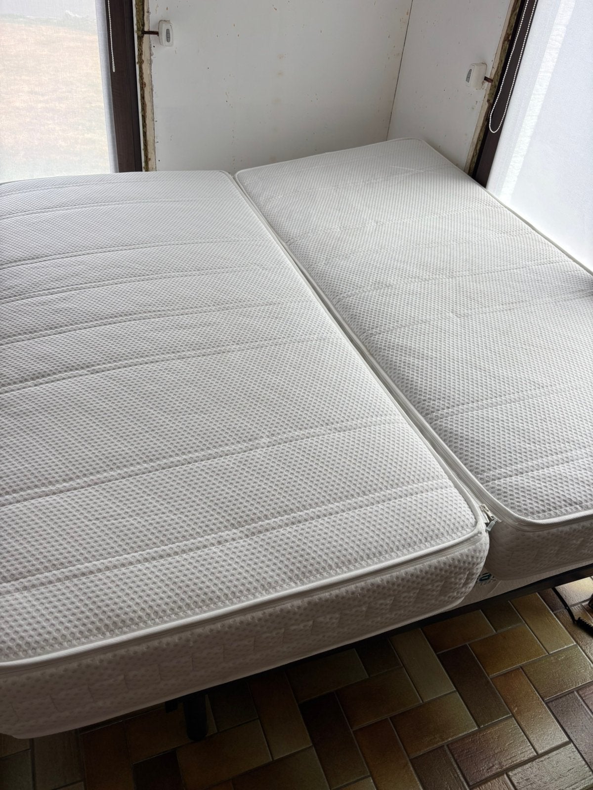 Matelas deux personnes, Maison & Meubles, Chambre à coucher | Canapés-lits, Enlèvement, Comme neuf, Deux personnes