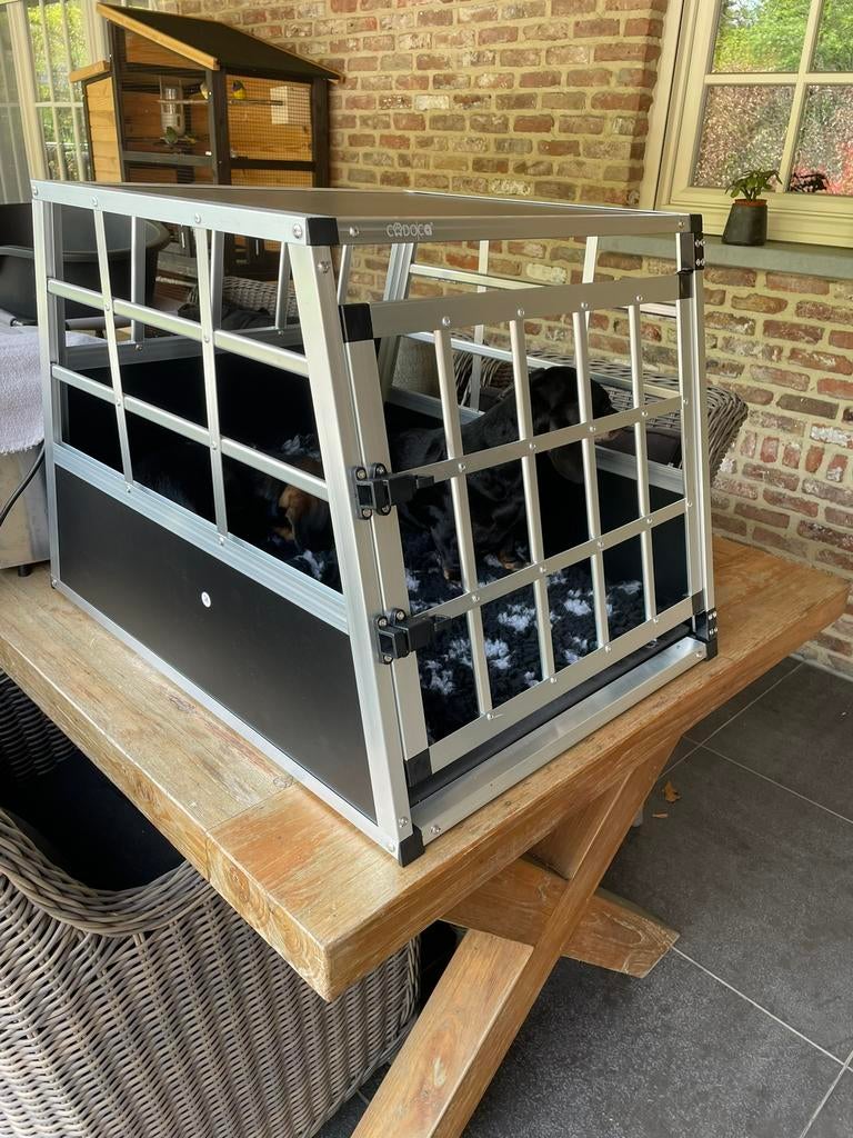 Honden bench auto, Tuin en Terras, Ophalen, Zo goed als nieuw, Aluminium