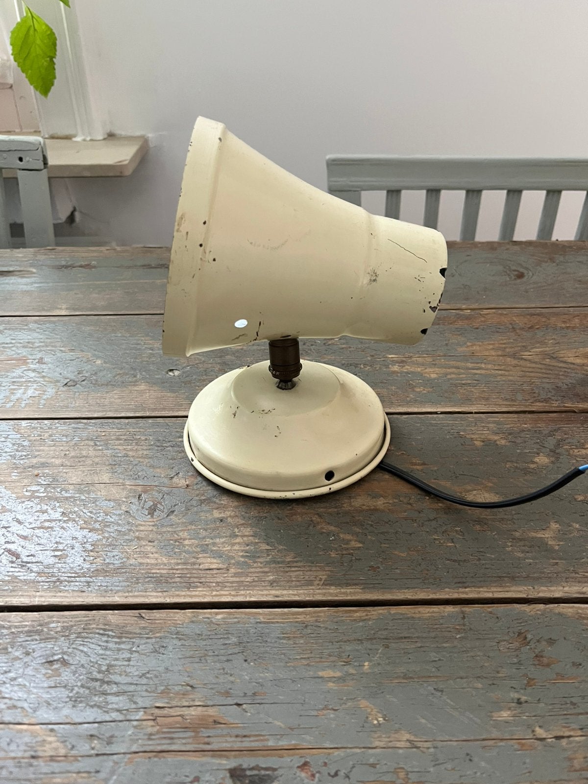 VONTAGE RETRO NGN LAMP FRANS CREMEWIT, Ophalen of Verzenden