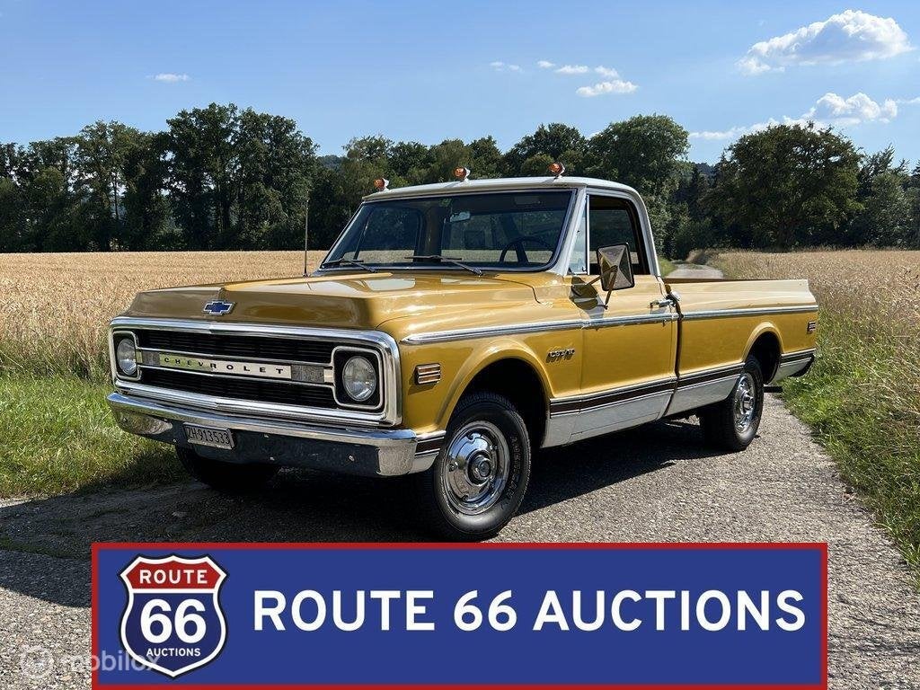 Chevrolet C10 | 1970 | Route 66 Auctions, Chevrolet, Zwart, Bedrijf, Handgeschakeld