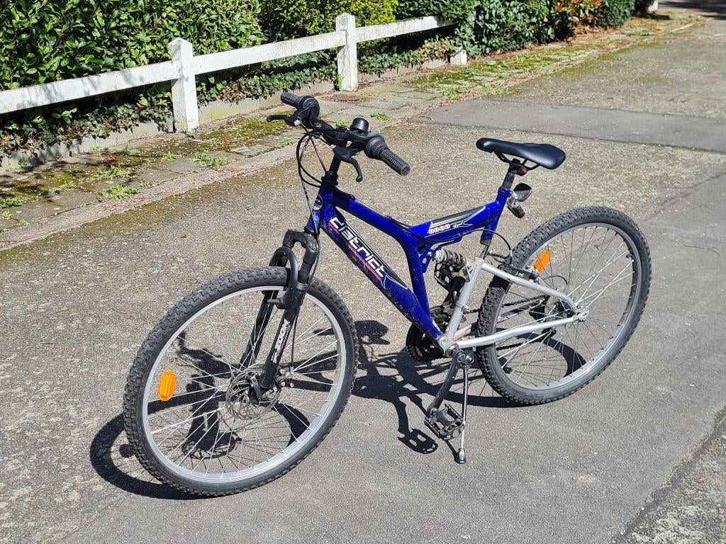 VTT enfant / ado 26 pouces – bleu – double suspension, VTT tout suspendu, Enlèvement, Utilisé, Frein à disque