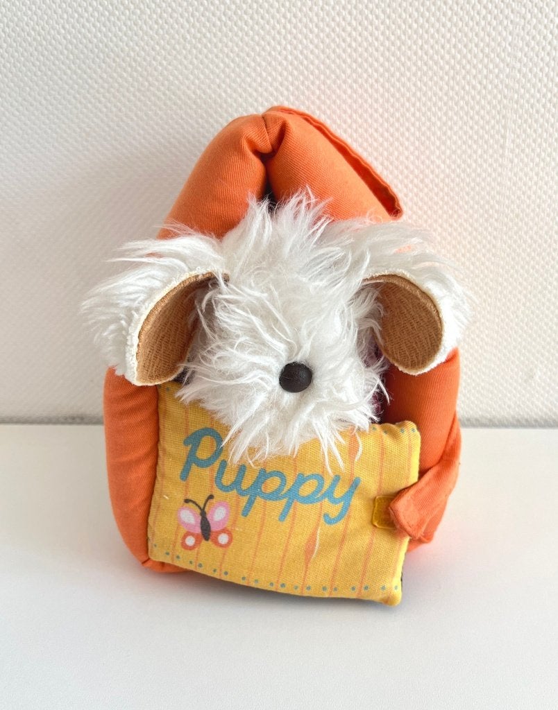 Peluche Puppy chiot dans sa niche - Fisher-Price 1977, Enlèvement ou Envoi, Overige karakters, Aucun, Autres marques