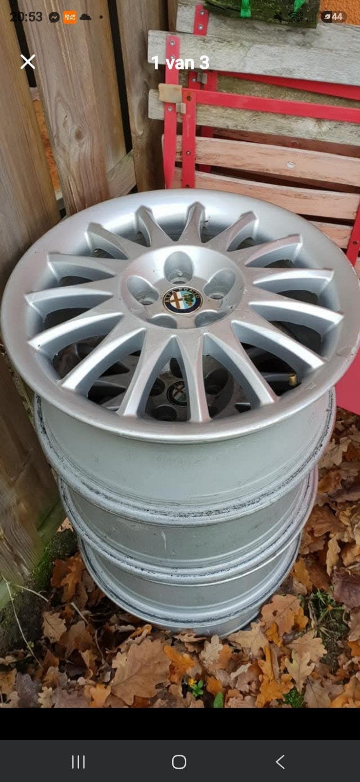 Alfa romeo velgen, Ophalen